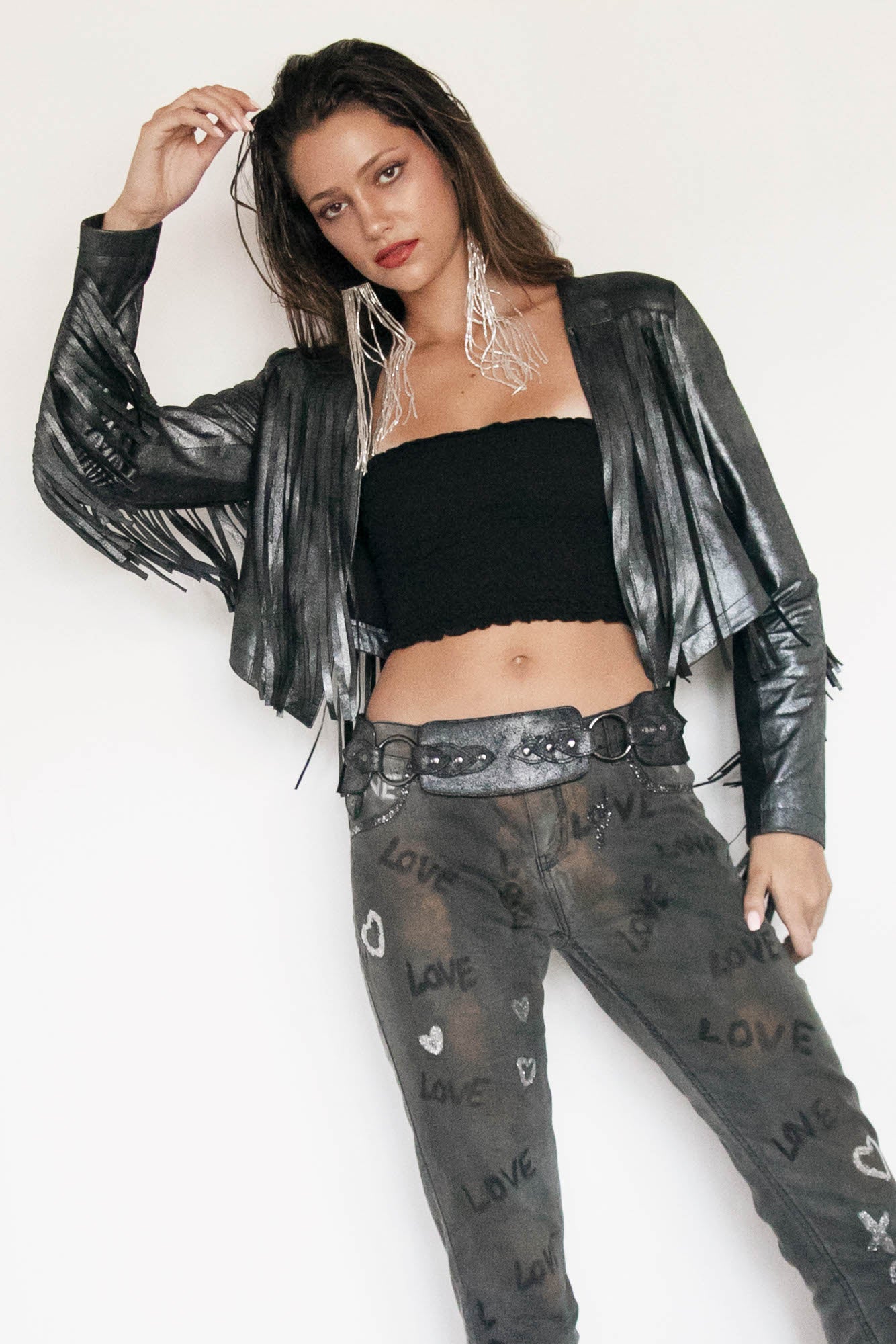 Aliza Fringe Jacket