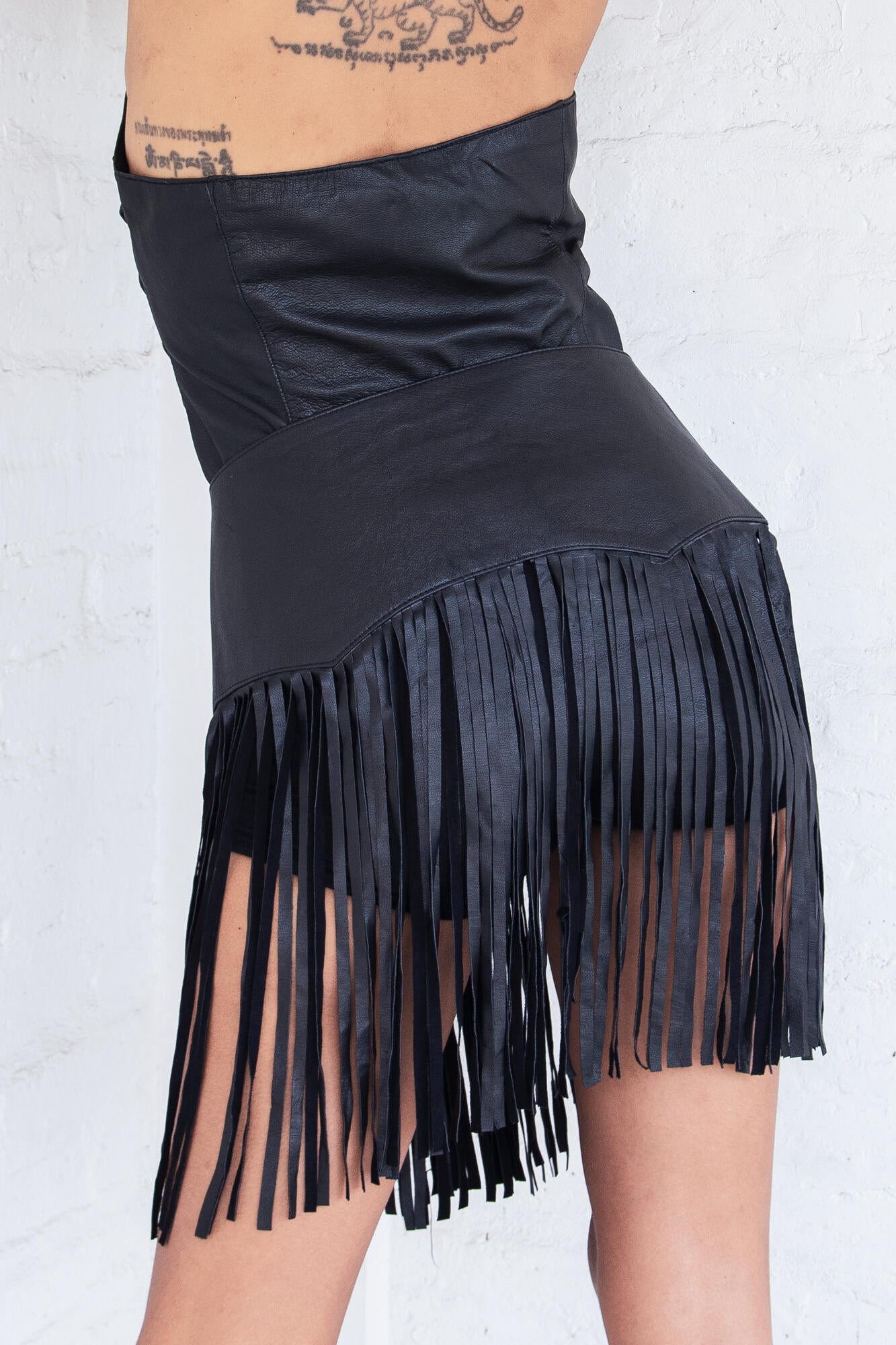 Gigi Fringe Skirt Black