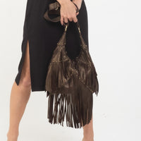 Joplin Gold Metallic Maxi Bag - Hipstirr