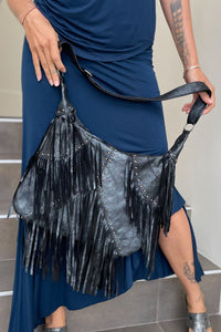 Joplin Silver Metallic Maxi Bag - Hipstirr