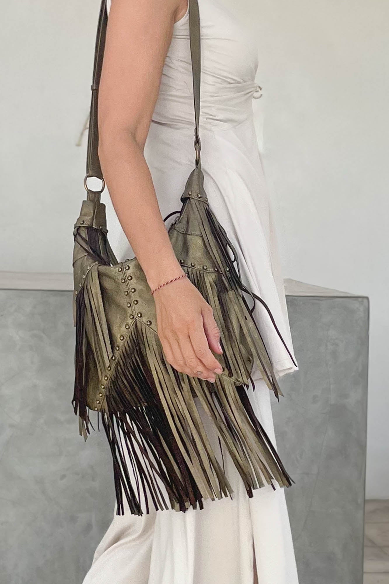 Joplin Gold Metallic Maxi Bag - Hipstirr