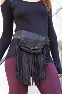 Jasmine Fringe Pocket Belt - Hipstirr