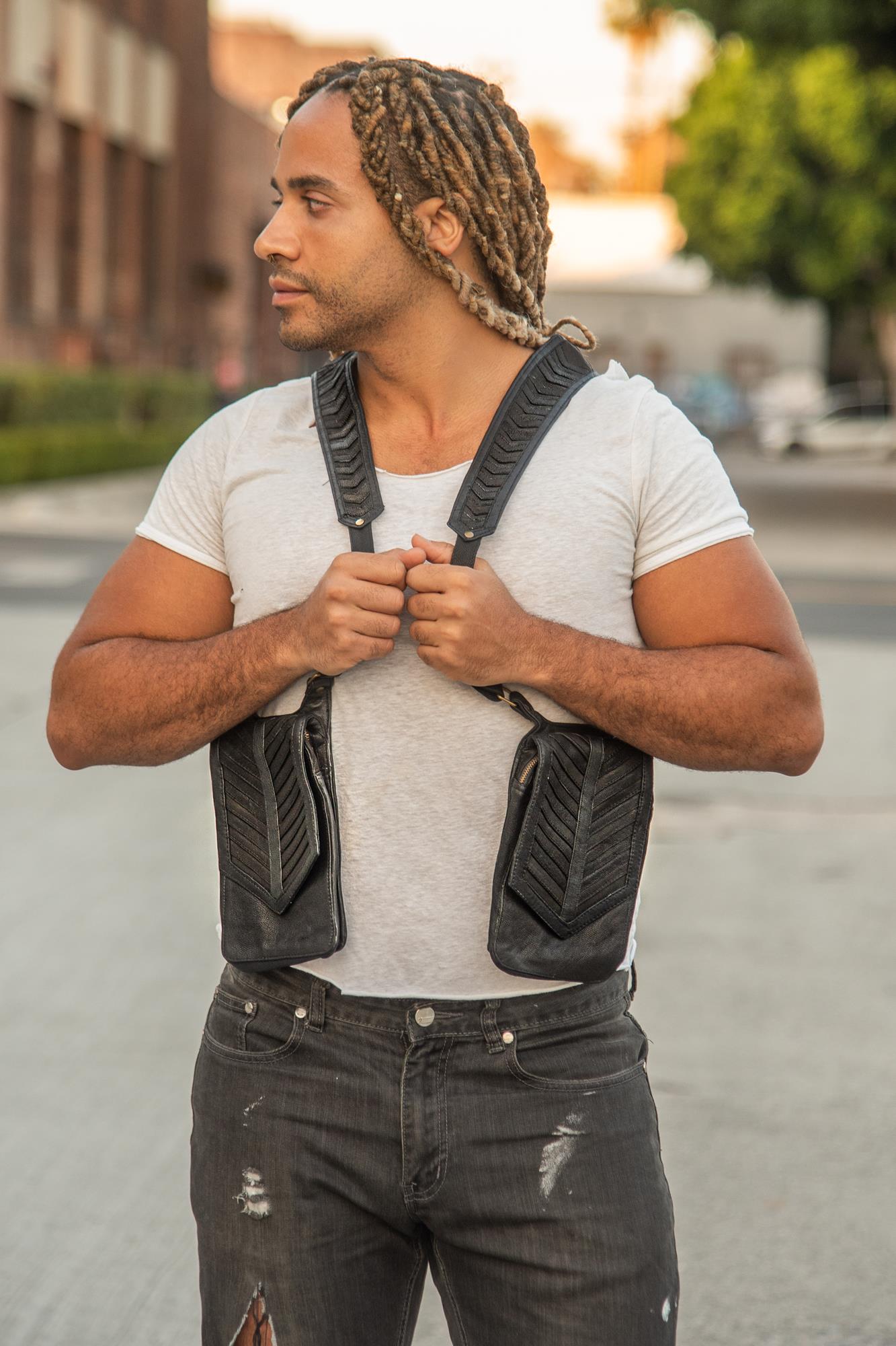 Leather sale vest holster