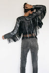 Aliza Suede Fringe Jacket