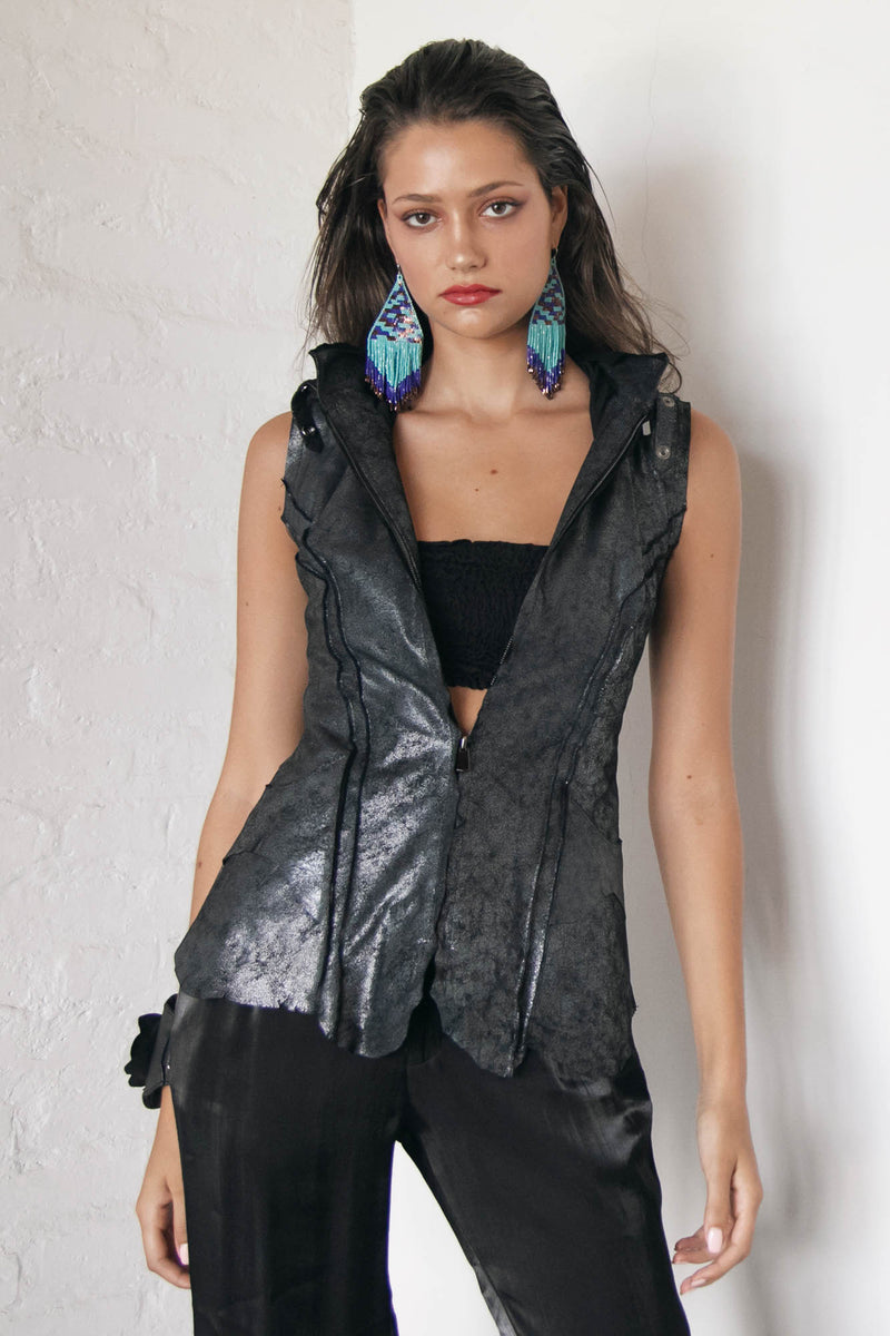 Azuli Vest Silver Metallic