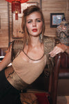 Princess Shrug Gold Metallic