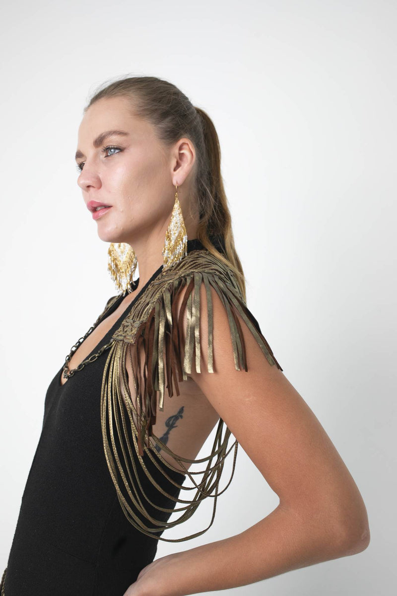 Princess Shrug Gold Metallic