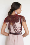 Princess Shrug Red Metallic