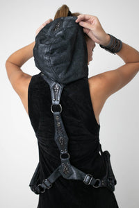 Sapphire Hood Harness Silver