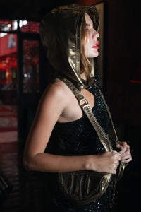 Sapphire Hood Harness Gold