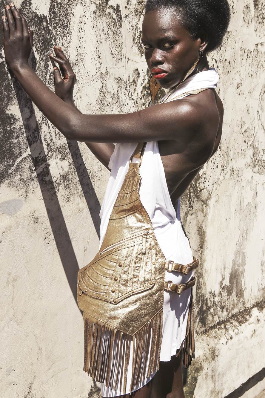 Minx Vest Gold Metallic - Hipstirr